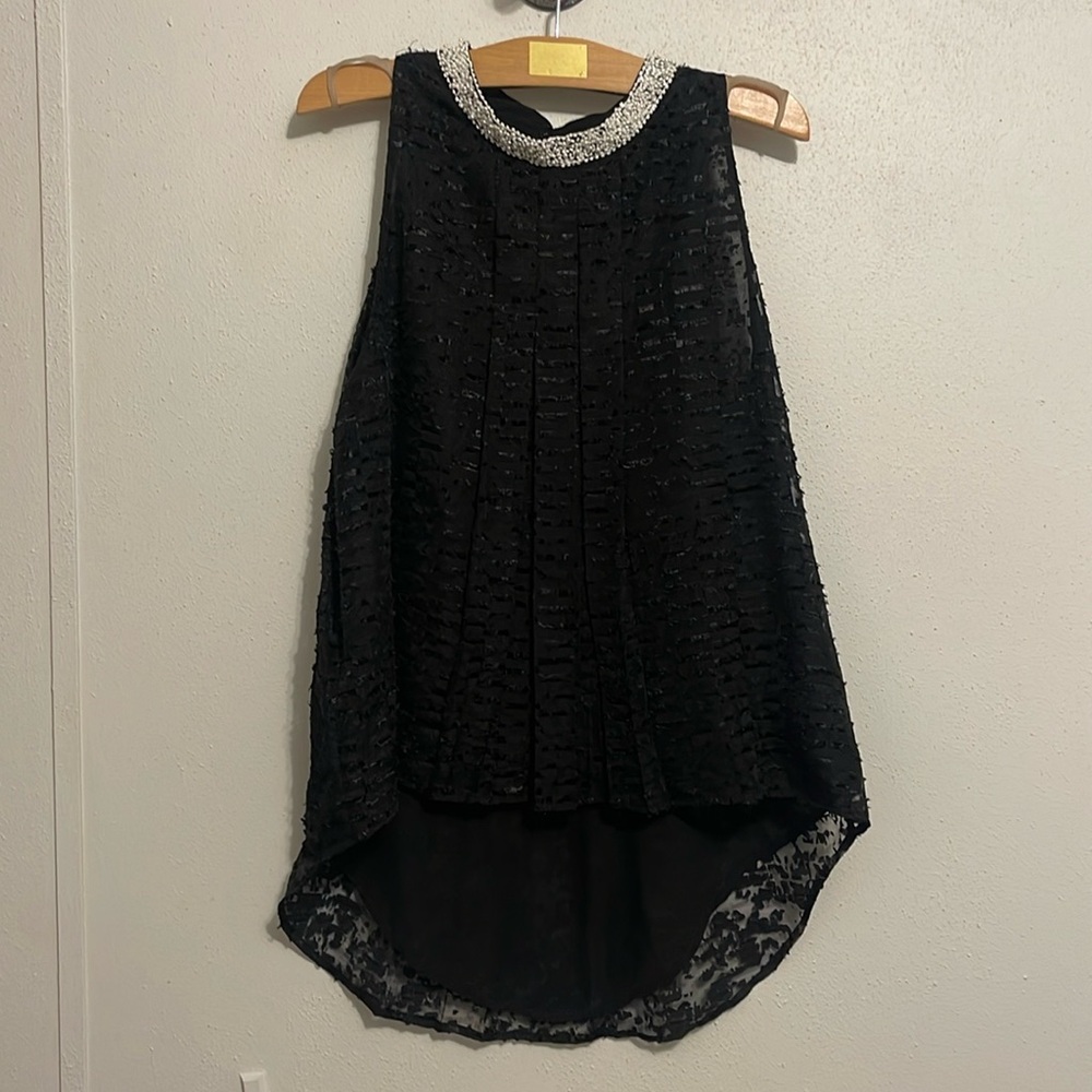 Anthropologie Sachin & Babi Beaded Blouse. Lower In Back.